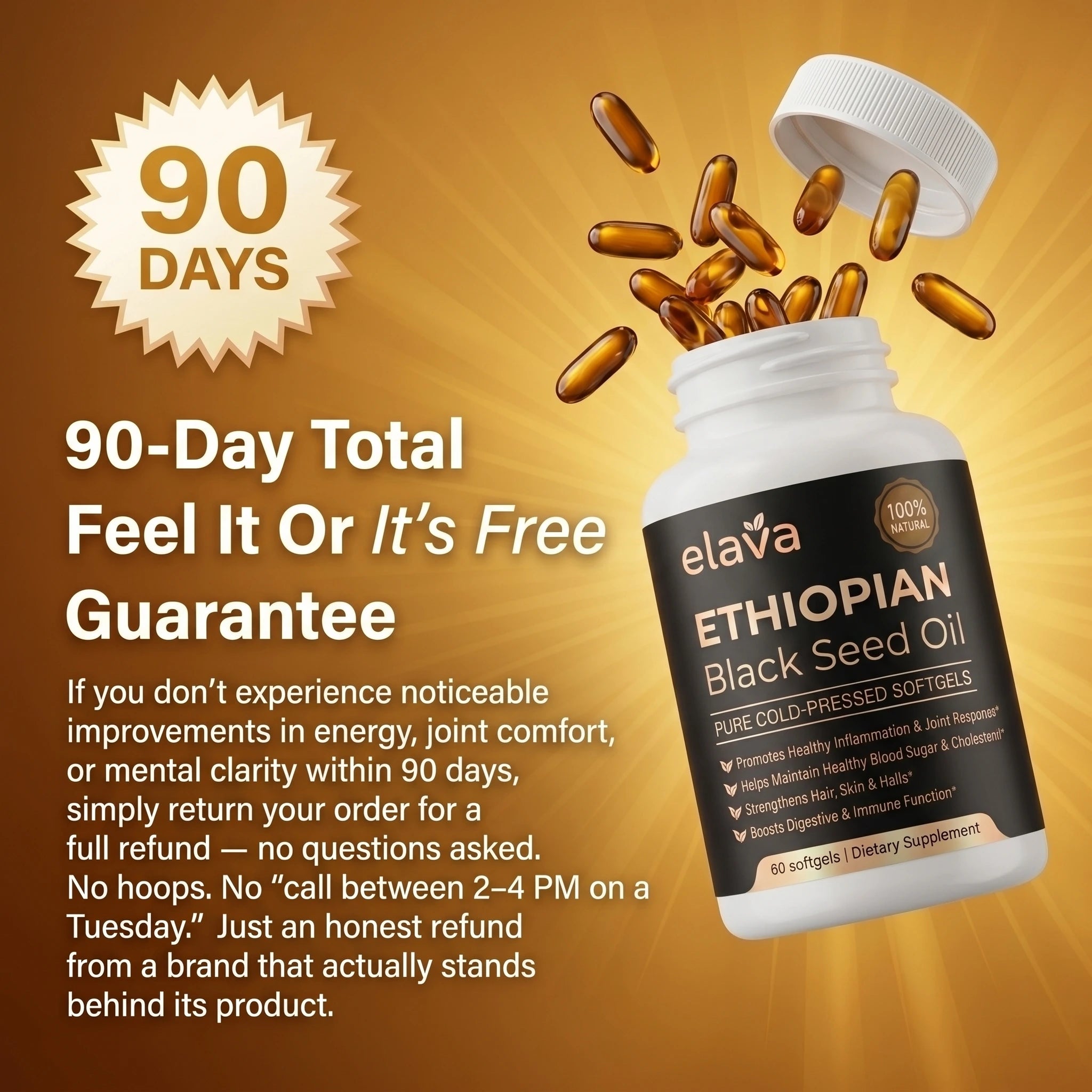 Elava™ Black Seed Oil Supplement